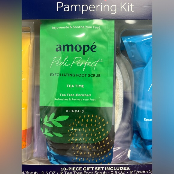 AMOPE Pampering Kit 10 Piece Gift Set BRAND NEW IN BOX Never Used - Picture 4 of 7